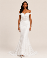 Lysandra Black Crystal Mermaid Gown
