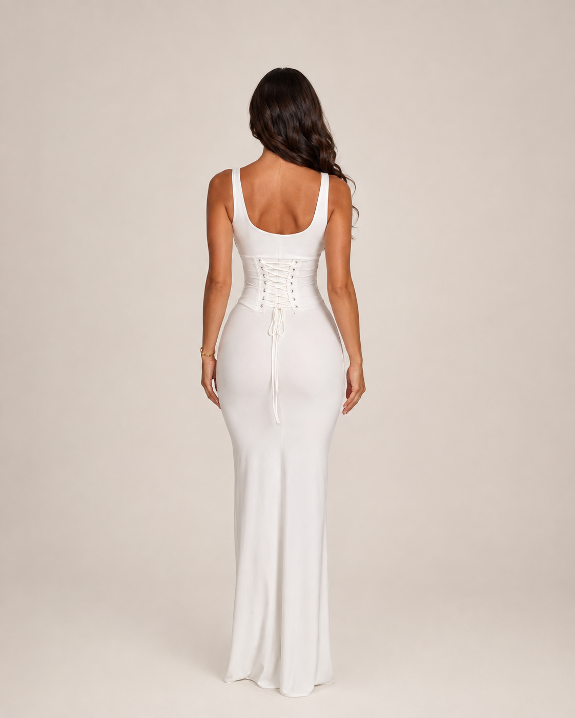 Margaux Ivory Column Dress