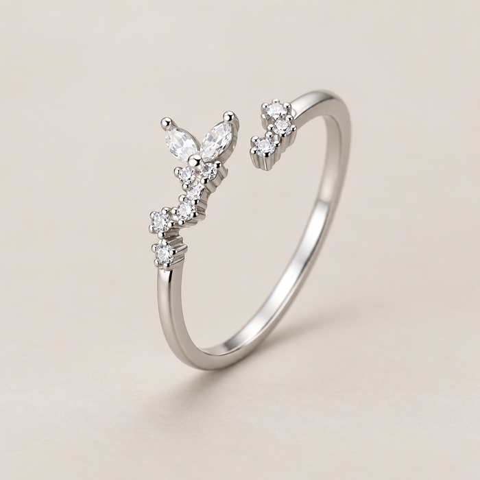 Marquise Butterfly Open Ring