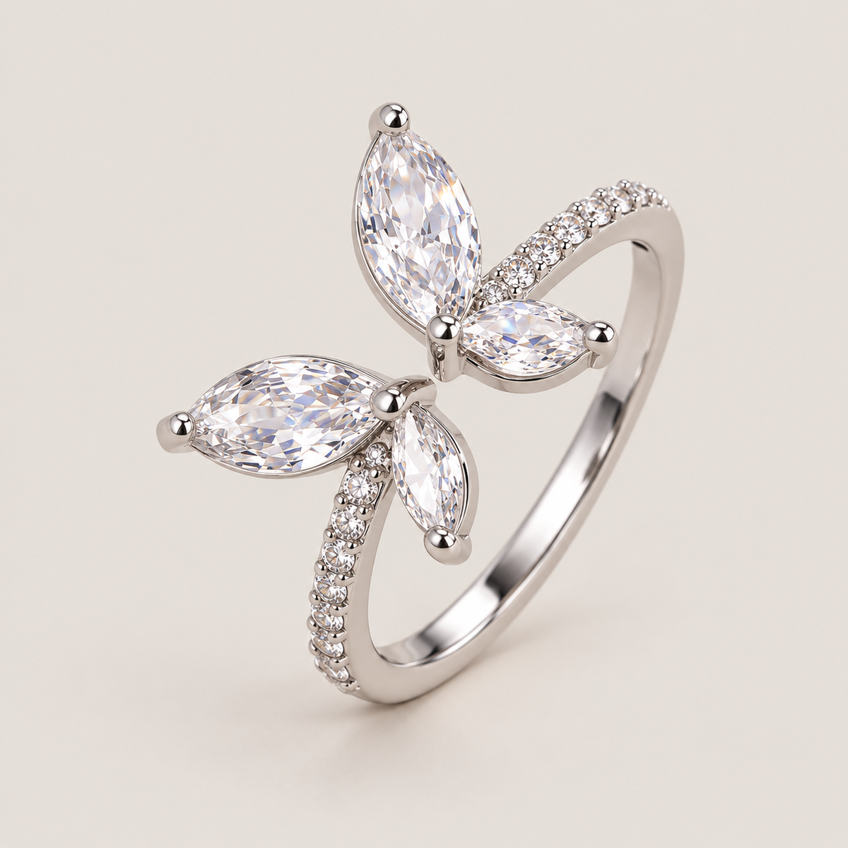 Marquise Wing Butterfly Ring