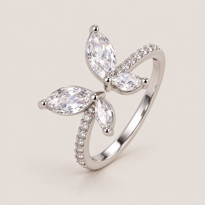 Marquise Wing Butterfly Ring