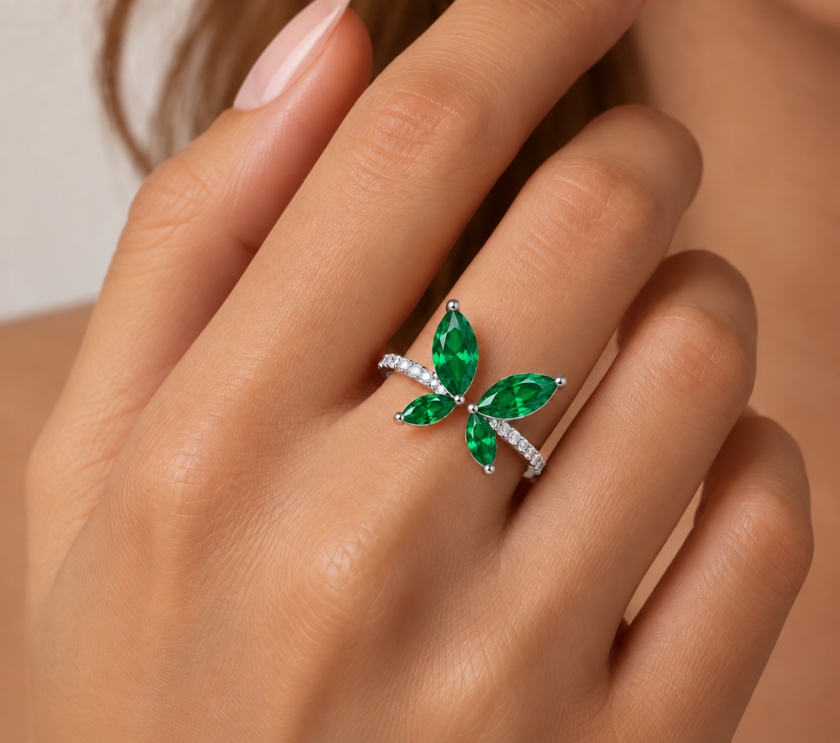 Marquise Wing Butterfly Ring