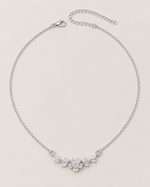 Marquise Flower Cluster Necklace