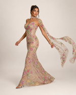 Minna Nude Embellished Gown