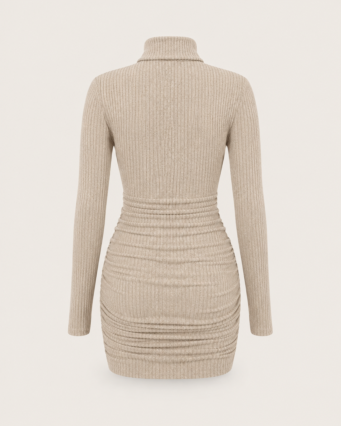 Mirabelle Oatmeal Long-Sleeve Mini