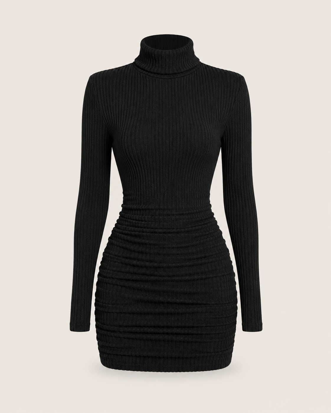 Mirabelle Oatmeal Long-Sleeve Mini