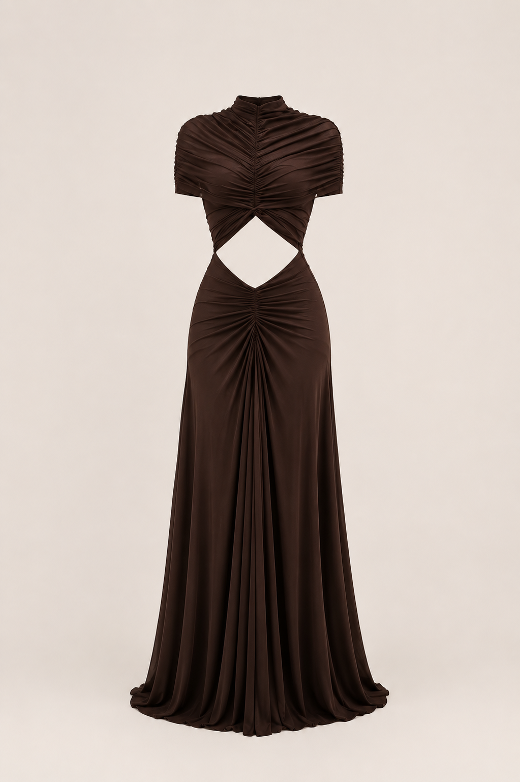 Noëlle Cocoa Two-Piece Dress