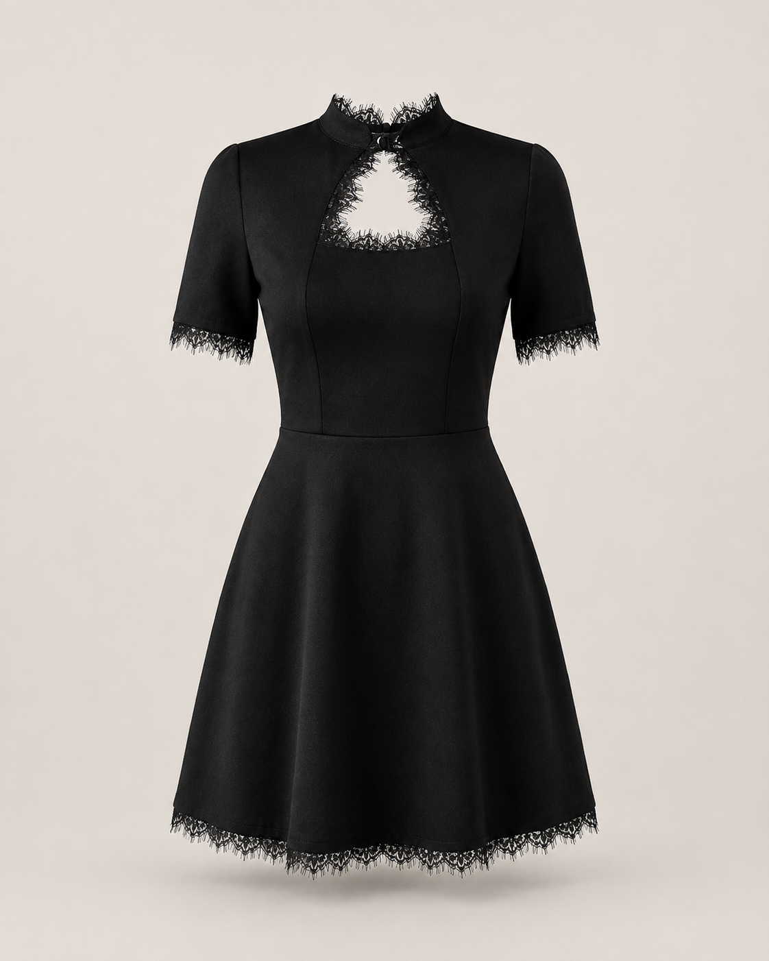 Noémie Lace-Trim Mini Dress