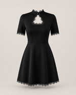 Noémie Lace-Trim Mini Dress