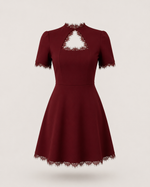 Noémie Lace-Trim Mini Dress