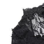 Alisa Noir Velvet Lace Gown