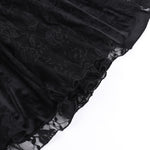 Alisa Noir Velvet Lace Gown
