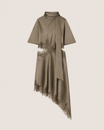 Odette Mocha Asymmetrical Dress