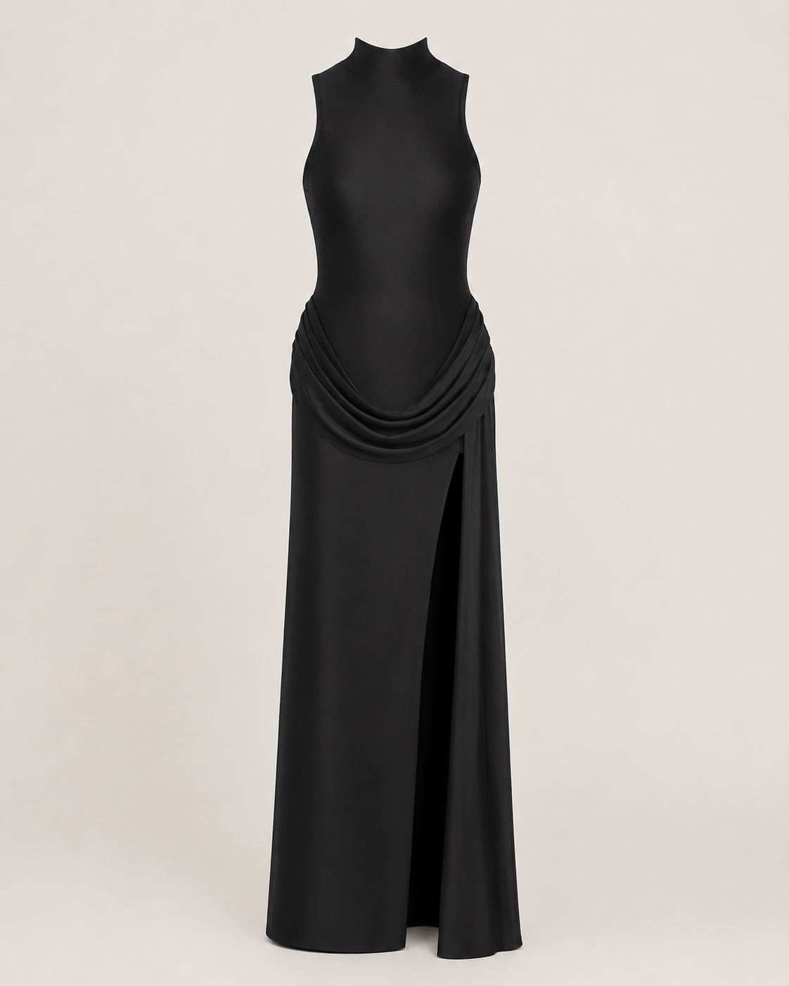 Oriane Ivory Draped Gown