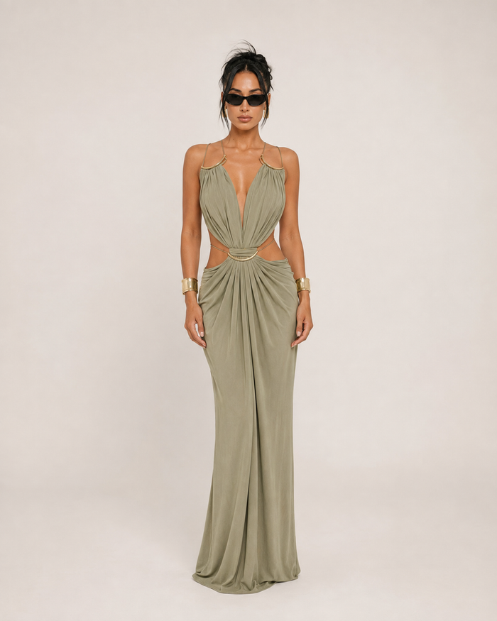 Paloma Draped Maxi Dress