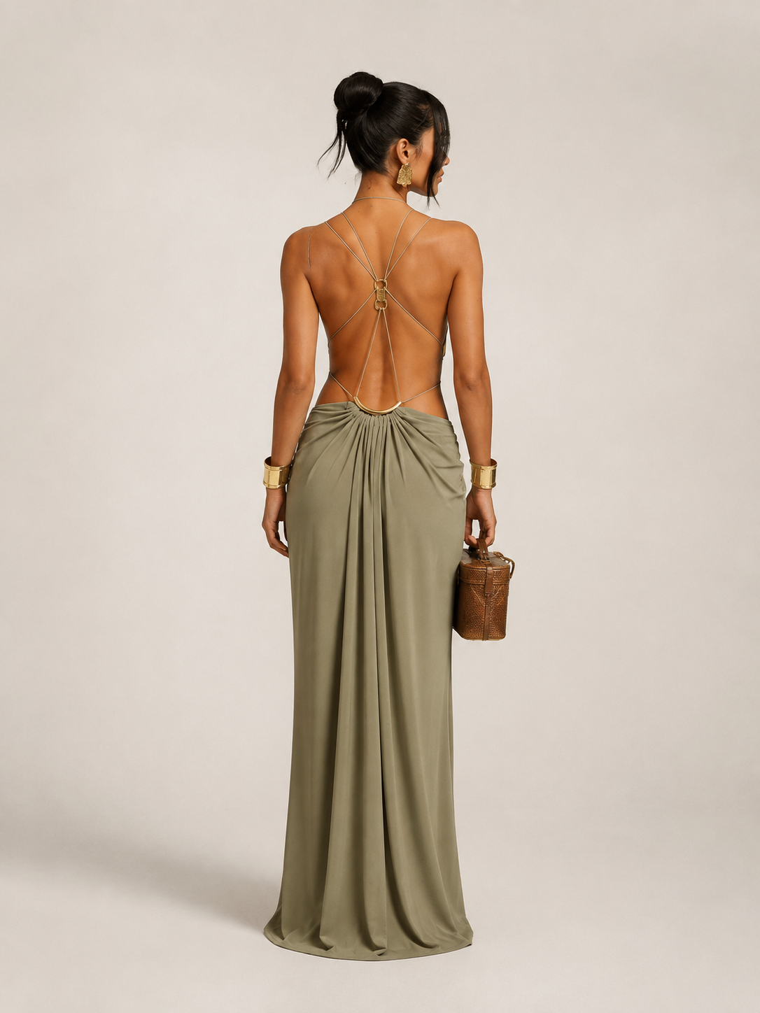 Paloma Draped Maxi Dress