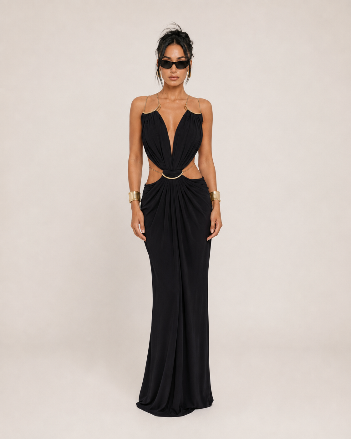 Paloma Draped Maxi Dress