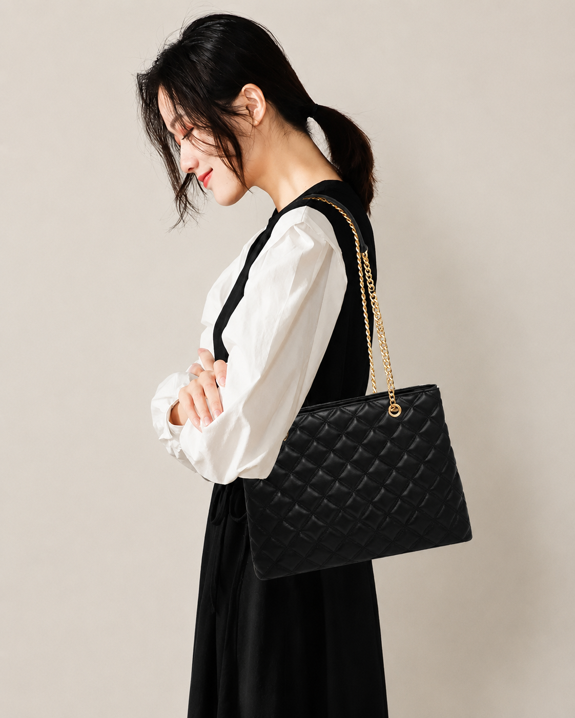 Quilted Shoulder Vintage Bag
