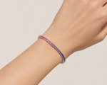 Rainbow Sapphire-Style Bracelet