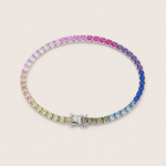 Rainbow Sapphire-Style Bracelet