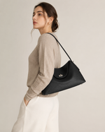 Pebbled Leather Shoulder Bag