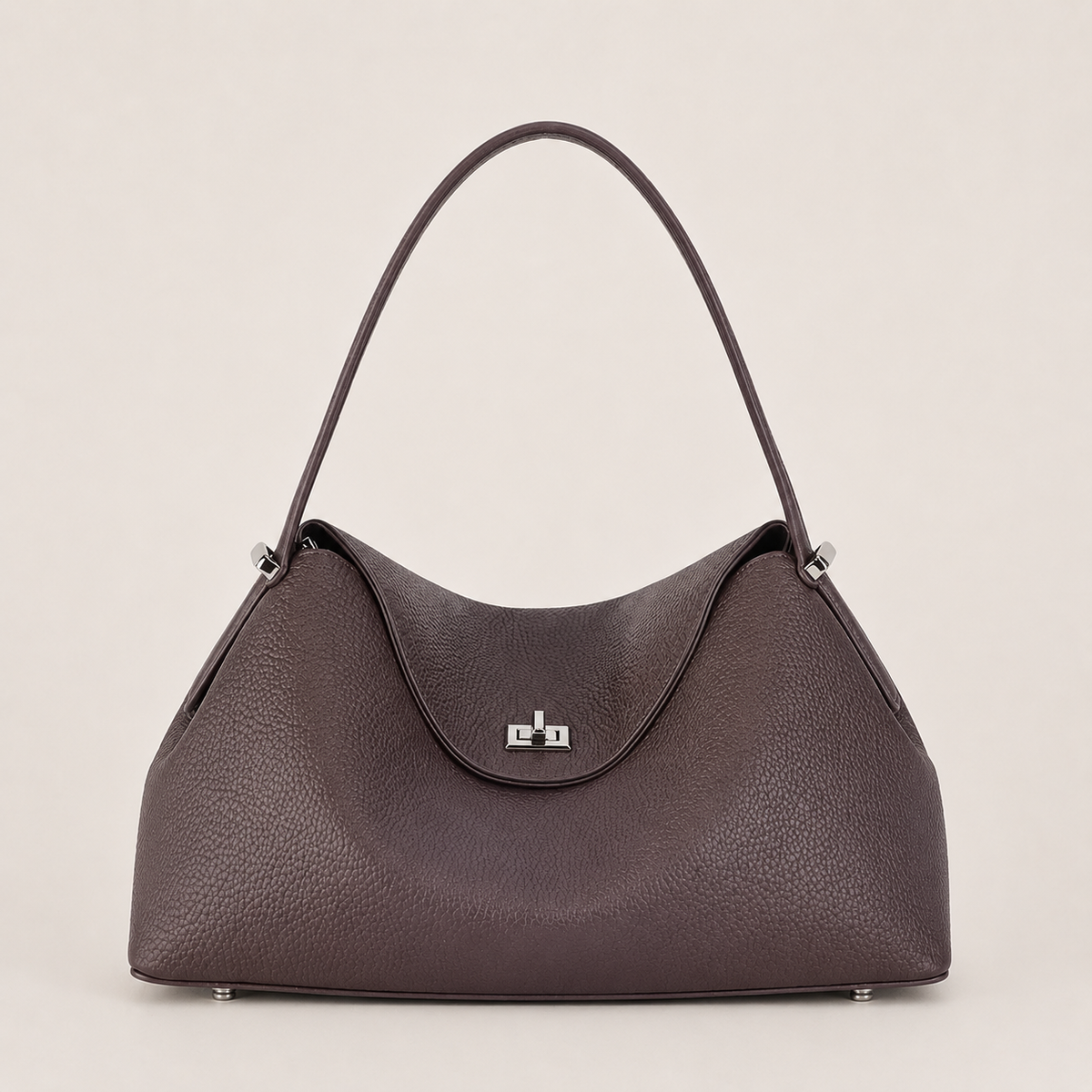 Pebbled Leather Shoulder Bag
