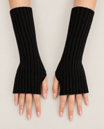 Ribbed Knit Arm Warmers