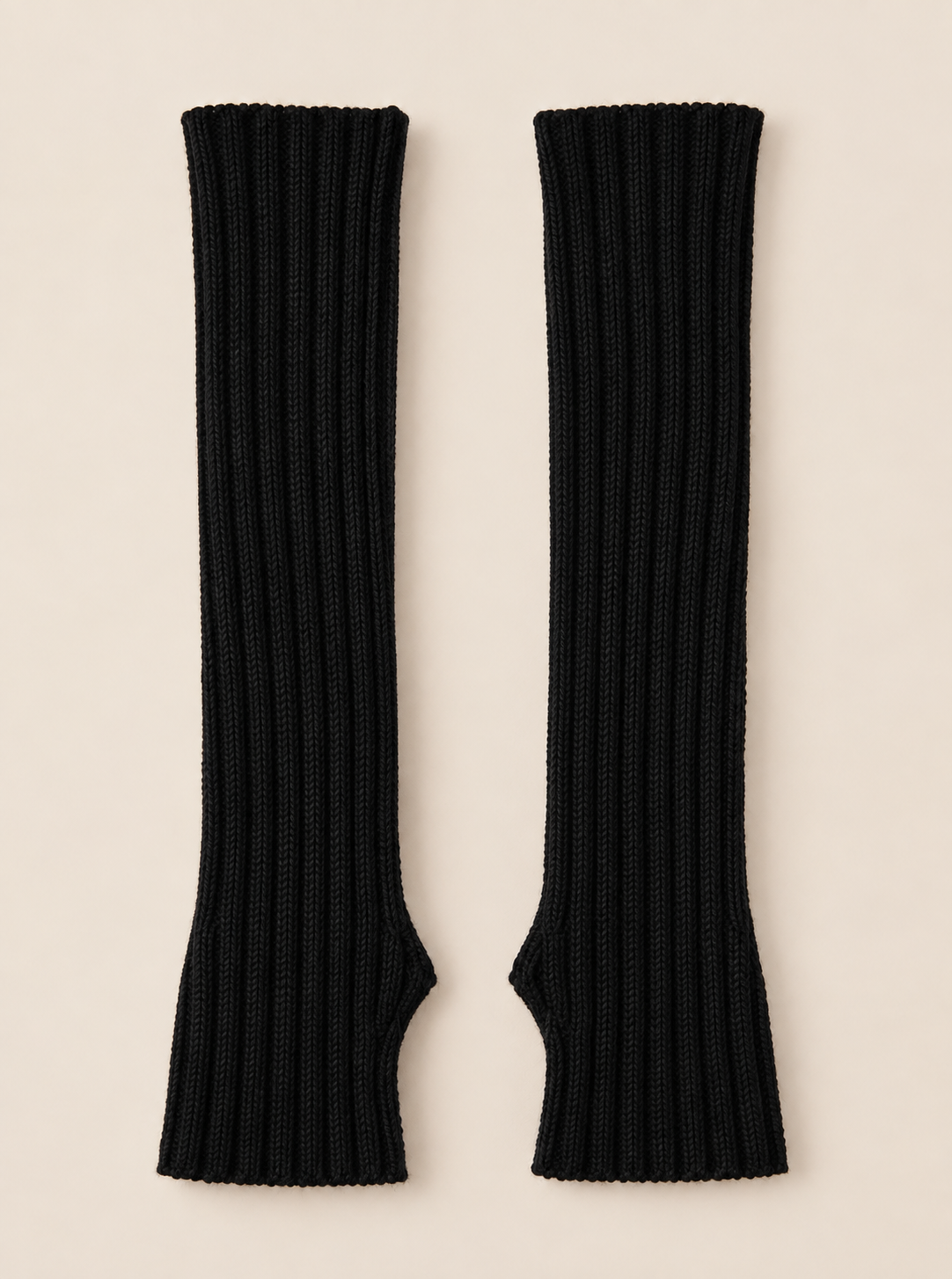 Ribbed Knit Arm Warmers