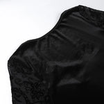 Raven Noir Bell-Sleeve Corset Mini