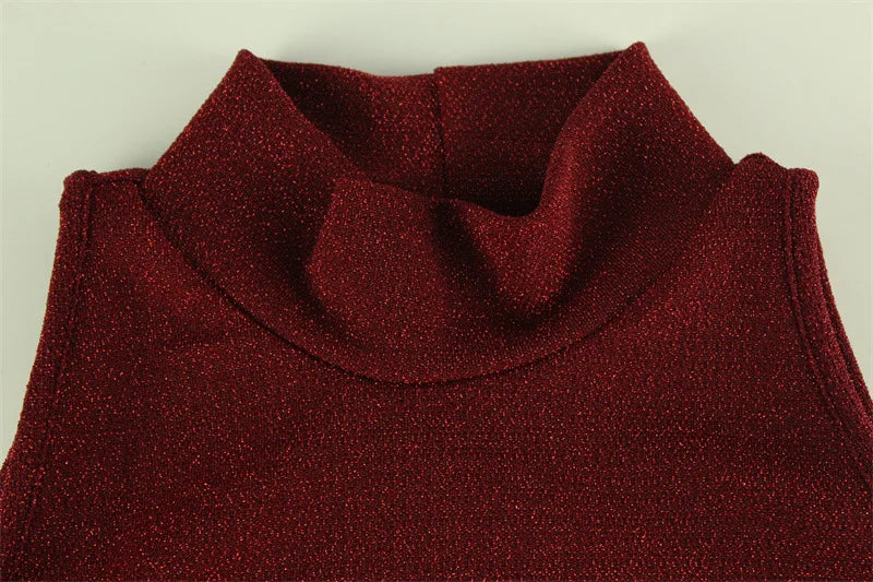Frida Burgundy Open-Back Dress