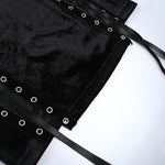 Lilith Noir Corset Slit Dress