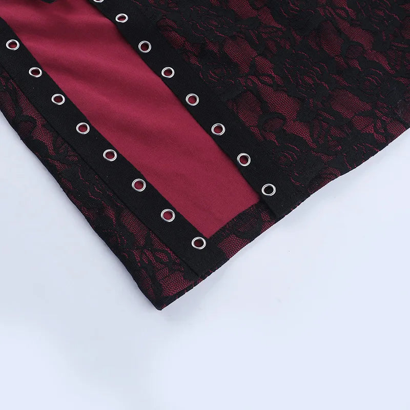 Drusilla Bordeaux Gothic Column Dress
