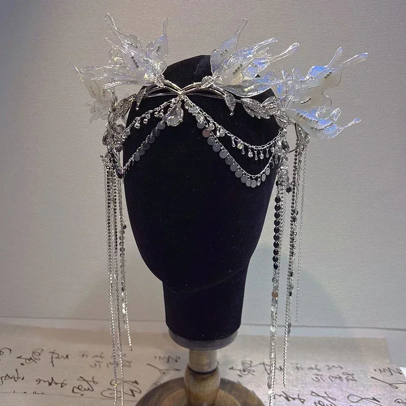 Crystal Butterfly Hair Crown