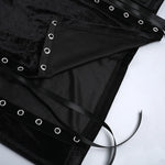 Lilith Noir Corset Slit Dress