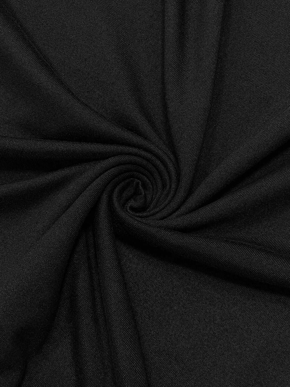 Corinne Noir Square-Neck Gown