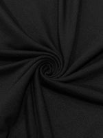 Corinne Noir Square-Neck Gown