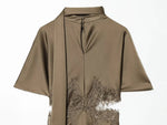 Odette Mocha Asymmetrical Dress