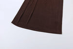 Lorraine Cocoa Long-Sleeve Gown