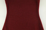 Frida Burgundy Open-Back Dress