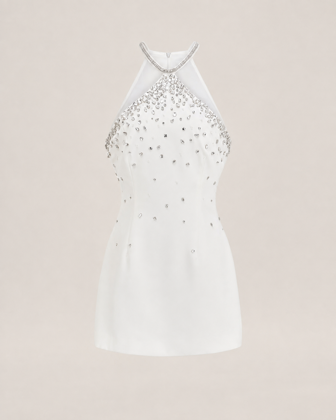 Sabine Black Crystal A-Line Dress
