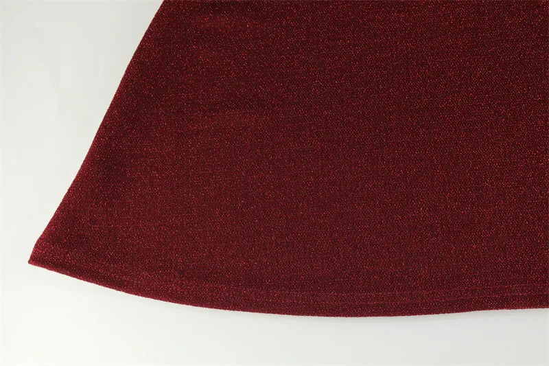 Frida Burgundy Open-Back Dress