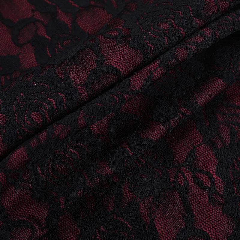 Drusilla Bordeaux Gothic Column Dress