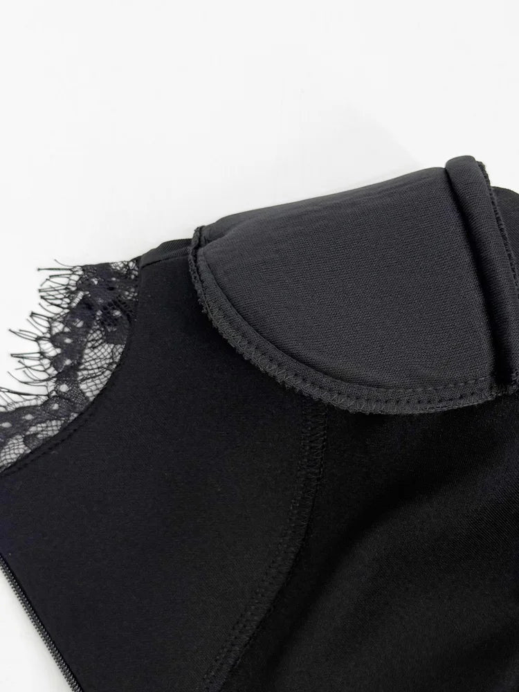 Noémie Lace-Trim Mini Dress