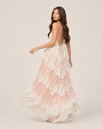 Serena Rosewater Flowing Gown