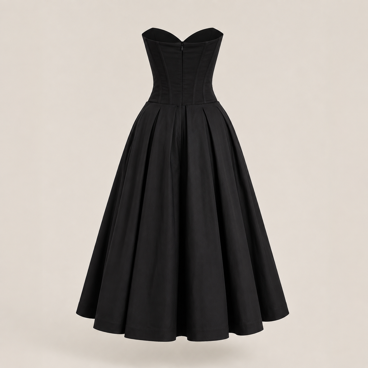 Siena - Noir Midi Dress