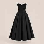 Siena - Noir Midi Dress