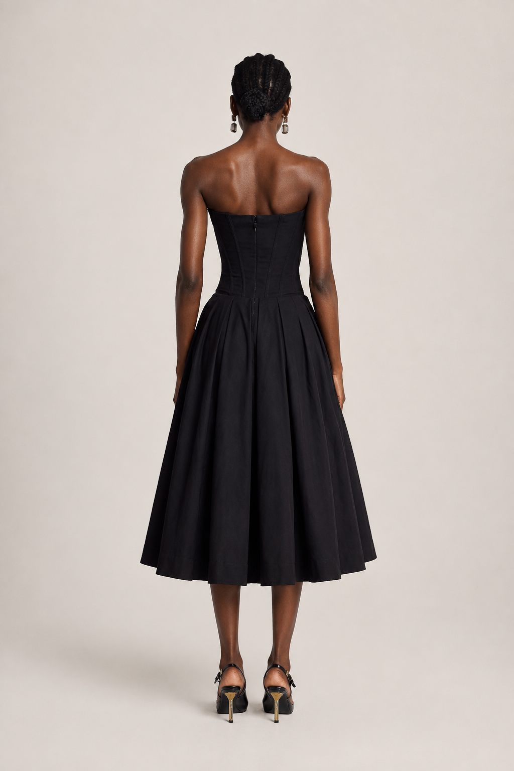 Siena - Noir Midi Dress