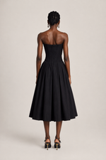 Siena - Noir Midi Dress
