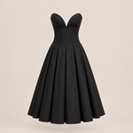Siena - Noir Midi Dress