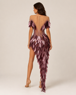 Sigrid Feather Embellished Gown